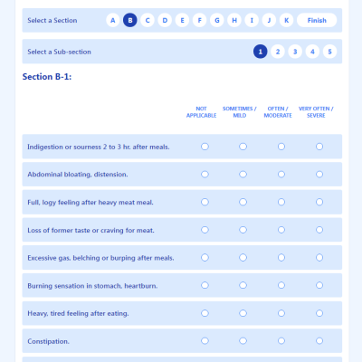 nutribody-questionnaire